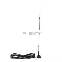 Antenne magnétique LTE 5dBi 698-2700MHz 3m S-MA Mâle Étanche VHF avec Base à Triple Aimant pour Capot, Pare-chocs et Kit de Montage au Sol