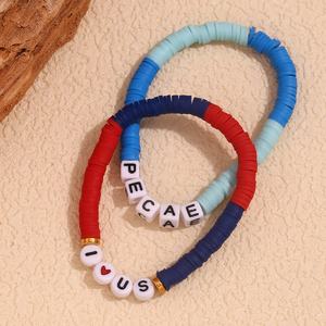 Braccialetti di Moda Gioielli Sportivi Parigi Bracciale con Perline Gioielli Estivi Colorati - Product Image 3