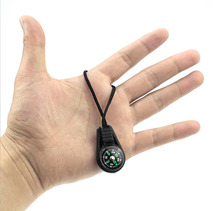 Bussola per Bambini, Escursionismo e Sopravvivenza, Mini Bussola Tascabile con Portachiavi e Cordino, <span class=keywords><strong>Set</strong></span> Regalo per Boy Scout, Confezione Multipla - Product Image 1