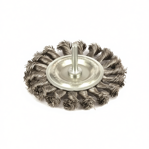 แปรงขัดแบบเกลียวพร้อมแกนเหล็กขนาด 6 มม. สำหรับขัดโลหะ - Product Image 2