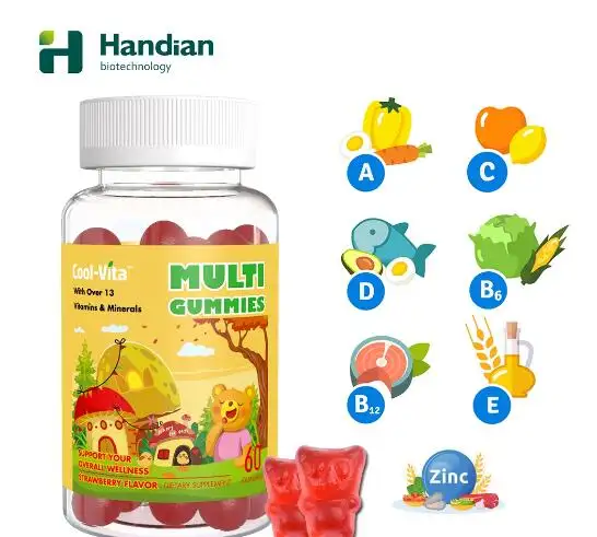 Vitamina C Kids Dagelijkse Voeding Heerlijke Multivitamine Mineraal Gummy Voor Algehele Gezondheid Wellness