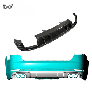 Perfetto montaggio in fibra di carbonio S4 Sport posteriore paraurti labbro per Audi S4 B9 <span class=keywords><strong>A4</strong></span> Sline Sport 2018 <span class=keywords><strong>2019</strong></span> - Product Image 2