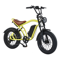 Vélo électrique tout-terrain, vélo électrique rétro 20 pouces, vélo électrique de descente, 48V 1000W, pneus larges, Ebike OEM Factory