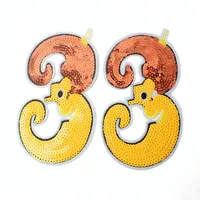 eloria pcs Sew On Applique Work Decorative Embroidery Patches for Blouse,  Clothes, Dress, Saree Art & Crafts Supplies Items (Design 3) 