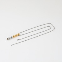 Collier sifflet en acier inoxydable, bijou de mode anti-tabac, pour la respiration consciente et la réduction de l'anxiété