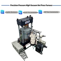 Four de pressage à chaud pour la densification de céramique de diborure de titane, à haute température, sous vide, en atmosphère inertie et avec contrôle précis de la pression