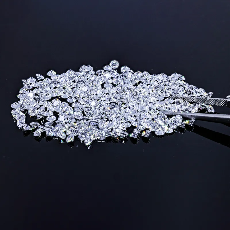 Ücretsiz örnek toptan 0.8-2.9mm serbest moissanit taş Vvs Moissanite elmas elmas testi yuvarlak parlak kesim moissanit geçmek