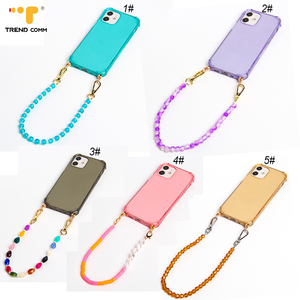 TPU poudre scintillante sport étui de téléphone portable avec chaîne de <span class=keywords><strong>cou</strong></span> poignet bandoulière sangle suspendue antichoc XR XS protecteur de caméra - Product Image 6