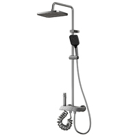 Meilleure vente en stock : Ensemble de douche thermostatique à touches piano, 4 modes, 4 sorties, jet doux, chromé – Le favori d'Europe et d'Amérique