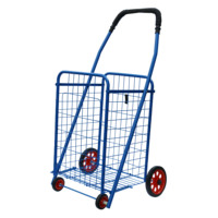 Chariot pliable à quatre roues, chariot de courses pour fruits et légumes, vente en gros,