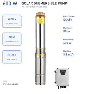 Bomba Solar de Bajo Voltaje QY 48V 600W con Impulsor de Plástico para Riego - Product Image 1