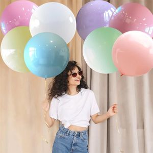 ลูกโป่งยางกลมสีขาวขนาด 36 นิ้ว สำหรับถ่ายภาพ งานวันเกิด งานแต่งงาน งานเทศกาล งานอีเว้นท์ และการตกแต่ง - Product Image 5
