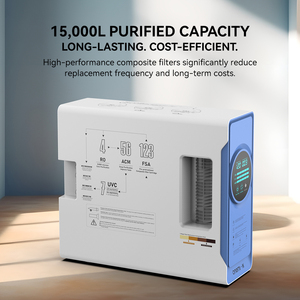 Sistema de Ósmosis Inversa sin Tanque de 7 Etapas OEM/ODM 800GPD con Monitor <span class=keywords><strong>TDS</strong></span> y Pantalla Táctil Inteligente para Agua Potable de Uso Doméstico - Product Image 3
