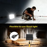 Projecteur LED DOB Classique IP66 Étanche en Alliage d'Aluminium AC100-265V 12000LM Angle de Faisceau 120° 6000K Lumière du Jour Longue Durée de Vie IRC80