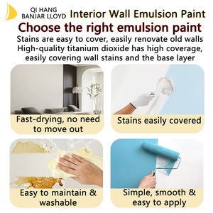 Pintura de Emulsión Lavable para Paredes Interiores, Revestimiento Acrílico para Interiores de Casa, Pintura de Látex para Paredes de Sala de Estar, Pintura de Látex para Paredes Interiores - Product Image 4