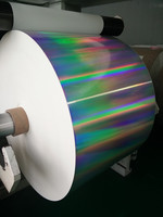 Film transparent métallisé holographique de stratification d'ANIMAL FAMILIER de modèle différent de grande quantité pour le carton