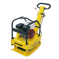Compacteur à plaques réversible thermique de 130 kg certifié CE, pour asphalte et sols, avec moteur à essence, à conducteur marchant derrière