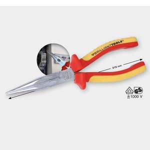 BRILLIANT TOOLS - BT068012 VDE <b>long</b> <b>nosed</b> plier 208 mm - EAN 4042146870532 1000V INSULATED PLIERS AND CUTTERS INSULATED PLIERS - Product Image 2