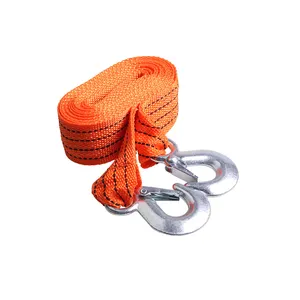 مخصص حزمة واحدة الفلورسنت البرتقال سحب هوك حزام الثقيلة لاستبدال ونش حزام مع هوك