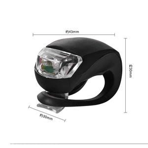 Yume Silicone LED luce per bicicletta anteriore posteriore Flash Lamp impermeabile MTB Bike faro ciclismo fanale posteriore spia - Product Image 5