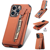 Housse de téléphone personnalisée Fabricant de cuir pour Iphone 16 15 14 13 12 11 Plus Pro Max Double fermoir magnétique Couverture antichoc durable