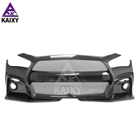 Pare-chocs avant en fibre de carbone style LB V2 pour Infiniti Q50 Q50S Q50L V37 Red Sport Luxury Upgrade Blitz Style Bodykit 2015-2023
