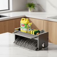 Étagère de cuisine métallique multifonctionnelle – Support de comptoir moderne et écologique pour évier et mobilier domestique