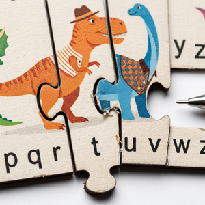 Rompecabezas de Madera con Forma de Letras del Alfabeto, Juguete de Dibujos Animados para Niños, Pato, Tractor, Caracol, Animales, Letras, Corte Láser, Acabado Mate No Tóxico, EN71 - Product Image 4