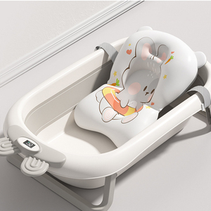 SUNNUO Nouvelle <span class=keywords><strong>Baignoire</strong></span> Pliante Multifonctionnelle en Plastique, OEM, Sûre et Antidérapante, <span class=keywords><strong>avec</strong></span> Affichage de la Température, pour Bébé Pouvant S'asseoir et Dormir - Product Image 3