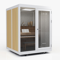 Cabines insonorisées modulaires pliables pour studio d'instruments de musique, salle de réunion, design moderne pour usage extérieur et bureaux