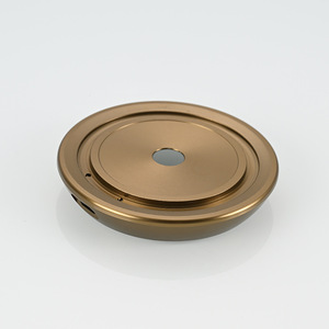 Aluminum Alloy Lamp Base 200mm Diameter CNC Machined <b>With</b> 20mm Aperture For <b>Desk</b> Lamp Holder - Product Image 2