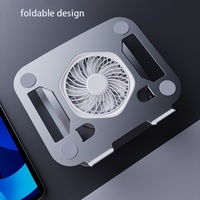 Support de refroidissement pour ordinateur portable réglable en hauteur, pivotant à 360°, en acier au carbone, portable, pour bureau
