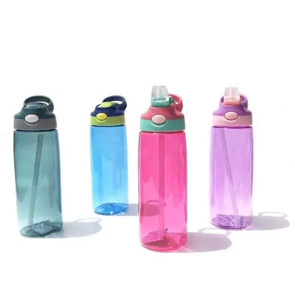 고품질 480ml 에코 친화적 인 휴대용 플라스틱 키즈 물병 플립 짚 BPA 무료 Sippy 컵 키즈 물병