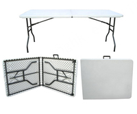 Table pliante de mariage en plastique de 6 pieds pour événements JC-T149