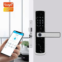 Serrure de porte intelligente connectée, étanche, avec contrôle à distance par mot de passe électronique Tuya, empreinte digitale numérique, pour maison intelligente