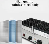 Machine à gaufres électrique antiadhésive 4 tranches pour la cuisine et le petit-déjeuner