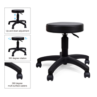 Tabouret ergonomique ESD, chaise antistatique ESD avec dossier, équipement de protection individuelle, chaise pour salle blanche pour l'assemblage électronique