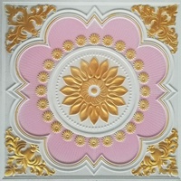 Plafond en gypse coloré 60x60mm, design 3D, décoration d'intérieur