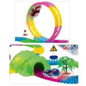 Luminoso DIY eléctrico mármol <span class=keywords><strong>pistas</strong></span> giratorio 360 de bucle flexible de las <span class=keywords><strong>pistas</strong></span> de carreras con 5 LED brilla en la oscuridad de juguete para niños - Product Image 3