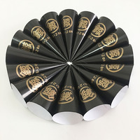 Manchons en papier personnalisés imprimés pour cornets de crème glacée, emballages jetables en papier pour cornets gaufrettes, gobelets
