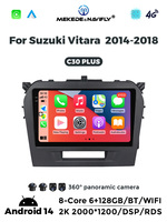 MEKEDE-Reproductor de radio y audio para coche, dispositivo con pantalla IPS, Android Auto, 8 núcleos, 4G, WiFi, 6 + 128G, navegación GPS, para Suzuki Vitara 2014-2018