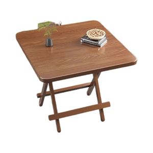 <b>Folding</b> Wooden <b>Table</b> Minimalist Modern Household Outdoor Dining Portable Stall-selling Dining <b>Table</b> Chairs Small Apartments - Product Image 5
