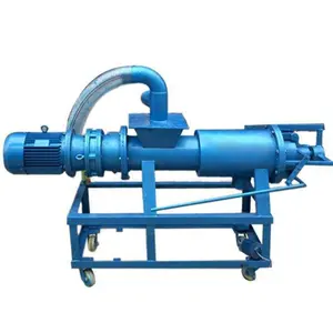 Breeding farm pig and cow dung wet and dry separator spiral fecal water solid liquid dewatering sludge machine