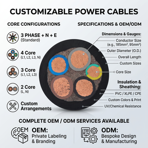 Cable de Cobre y Goma Impermeable MY Mining 1.9/3.3kV IP67 para Suministro Eléctrico en Estaciones de Bombeo Subterráneas de Drenaje - Product Image 6