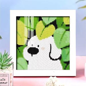 Kit de Peinture Diamant 18x18cm, Toile Complète à Broder, DIY, Livraison Rapide, Vente en Gros pour <span class=keywords><strong>D</strong></span>écoration Maison et Cadeau - Product Image 1