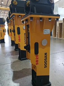 เครื่องเจาะไฮดรอลิกแบบกล่อง SB20 สำหรับรถตักล้อยาง รุ่นเครื่องยนต์ทนทาน หัวเจาะขนาด 45 มม. ประกอบด้วยหัวเจาะแหลม+หัวเจาะทู่+หัวเจาะลิ่ม+หัวเจาะทรงกรวย สำหรับรถตักขนาด 1.2-3.0 ตัน - Product Image 4