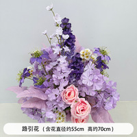 Promotion Exceptionnelle : Boule de Fleurs en Soie Violette, Rose Artificielle pour Décoration de Plafond de Mariage et Fond de Photographie