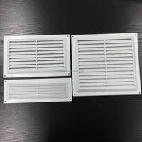 Grilles d'aération carrées modernes pour ventilation CVC, grille de couverture de conduit mural en plastique avec filet
