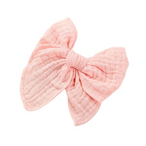 Grandi fiocchi per capelli da ragazza fatable, fiocco per capelli in lino neutro fatto a mano TKUHYAN per piccoli 4-6 fermagli per capelli in alligatore per bambine - Product Image 6