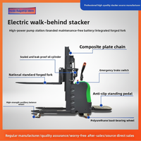 Chariot élévateur transpalette électrique compact entièrement automatique pour manutention en station, avec levage hydraulique, batterie 48V32Ah, Chine